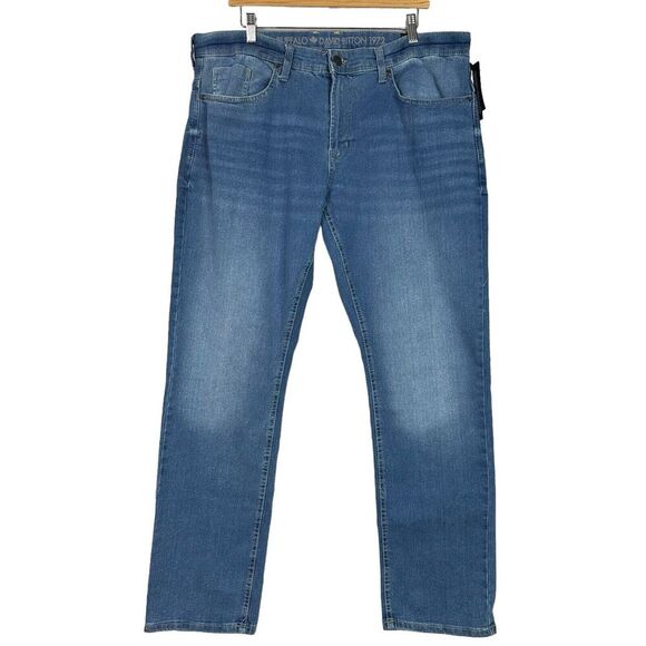 BUFFALO David Bitton Mens Jeans Evan-X Slim Straight Stretch Blue 36 x 32 NWT